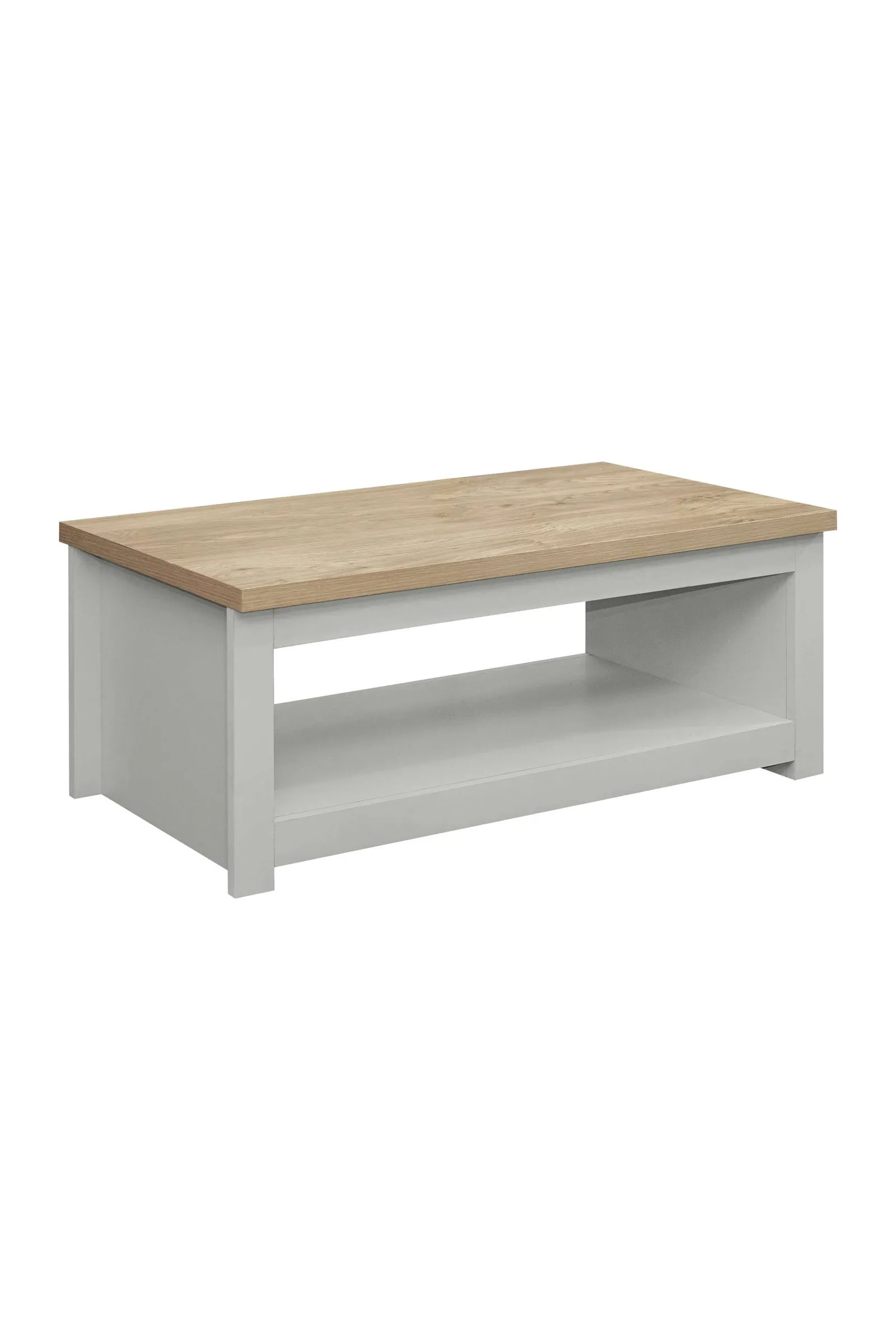 Birlea Coffee Table Highgate Rectangular Farmhouse Shabby Chic in Grey 3
