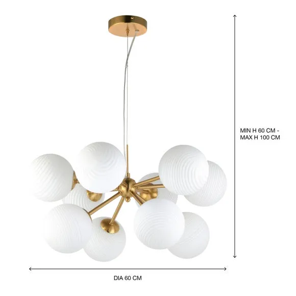 Swirl 10 Light Ceiling Light 5