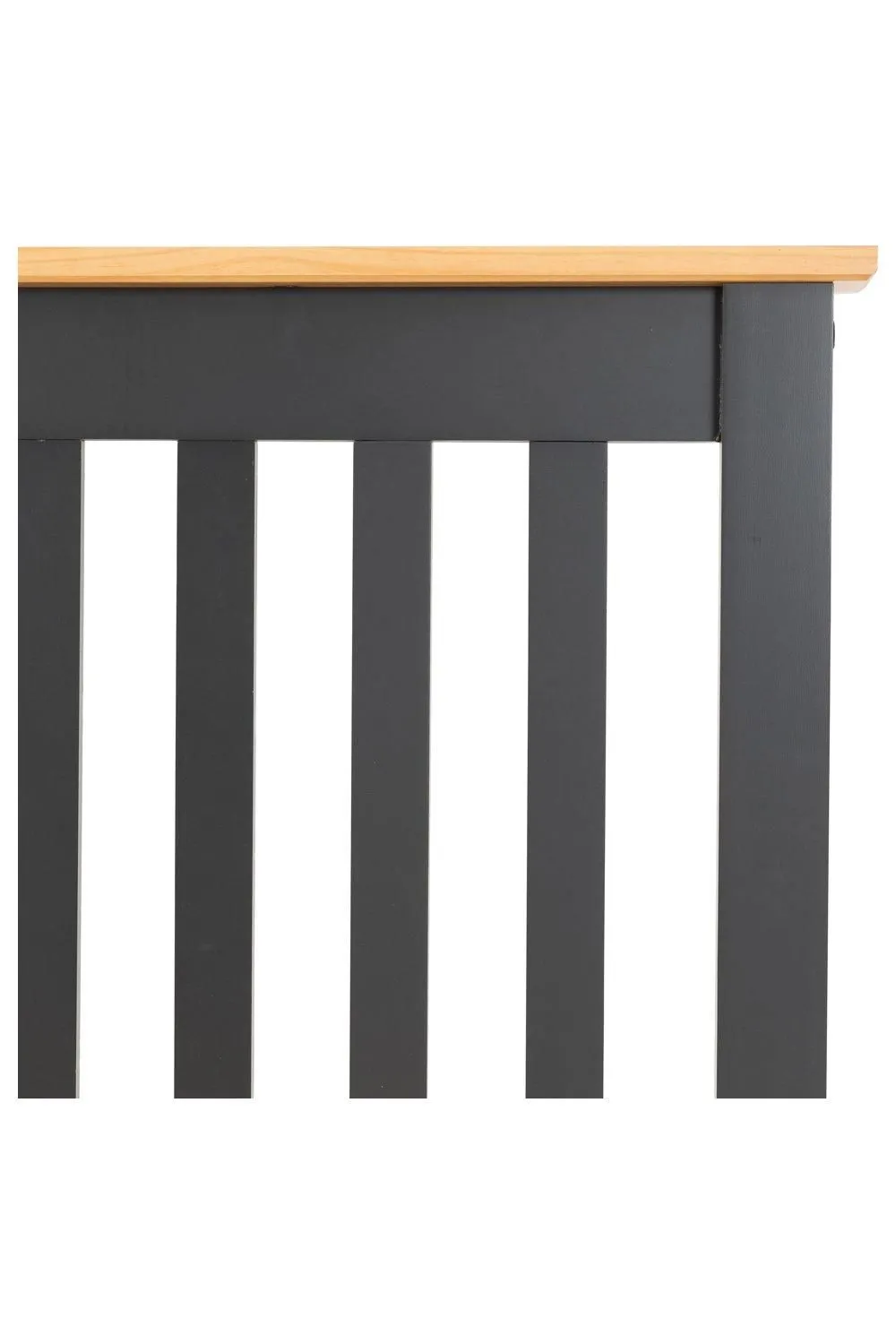 Seconique Monaco 3' Single Bed High Foot End in Dark Grey 5