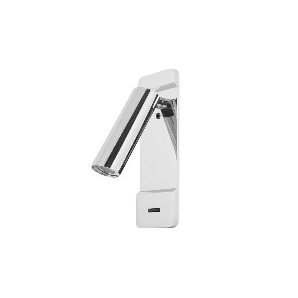 Netlighting Lire LED Wall Reading Light Chrome 179lm 2700K Special Offer in Silver
