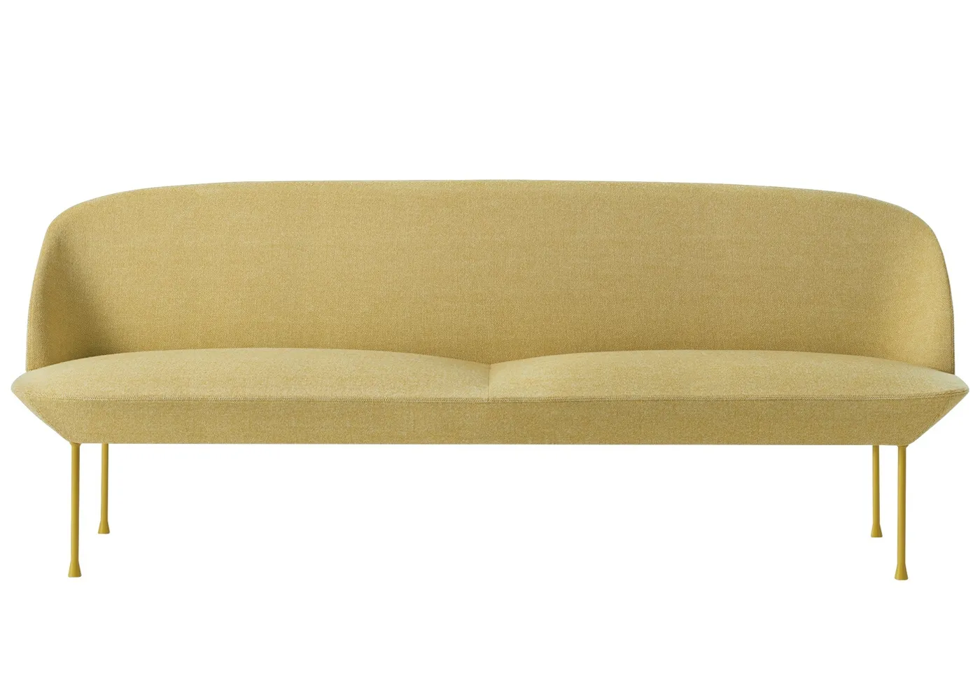 Muuto Oslo 3 Seater Sofa Hallingdal 407 Yellow 1
