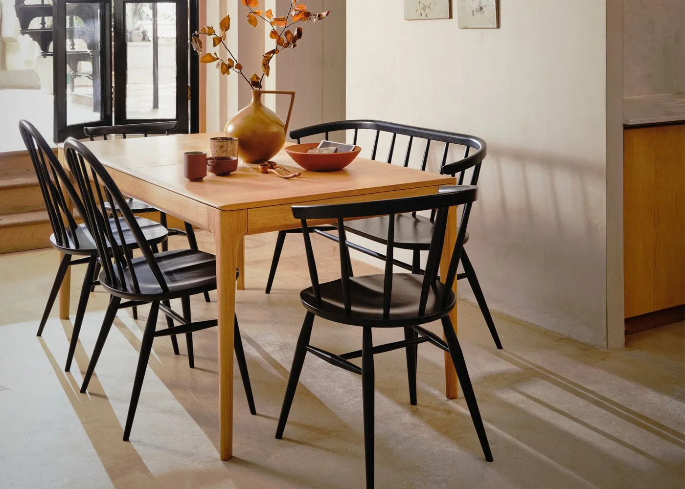 Ercol Romana Large Extending Dining Table Clear Matt Oak 8-10 Seater 2