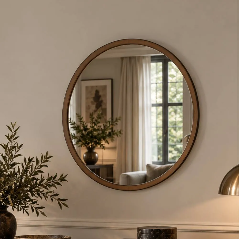 Yearn Mirrors Round wall mirror Bronze 50cm 3