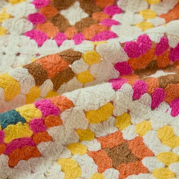 Vintage Emporium Crochet Throw Blanket 130cm x 180cm 2
