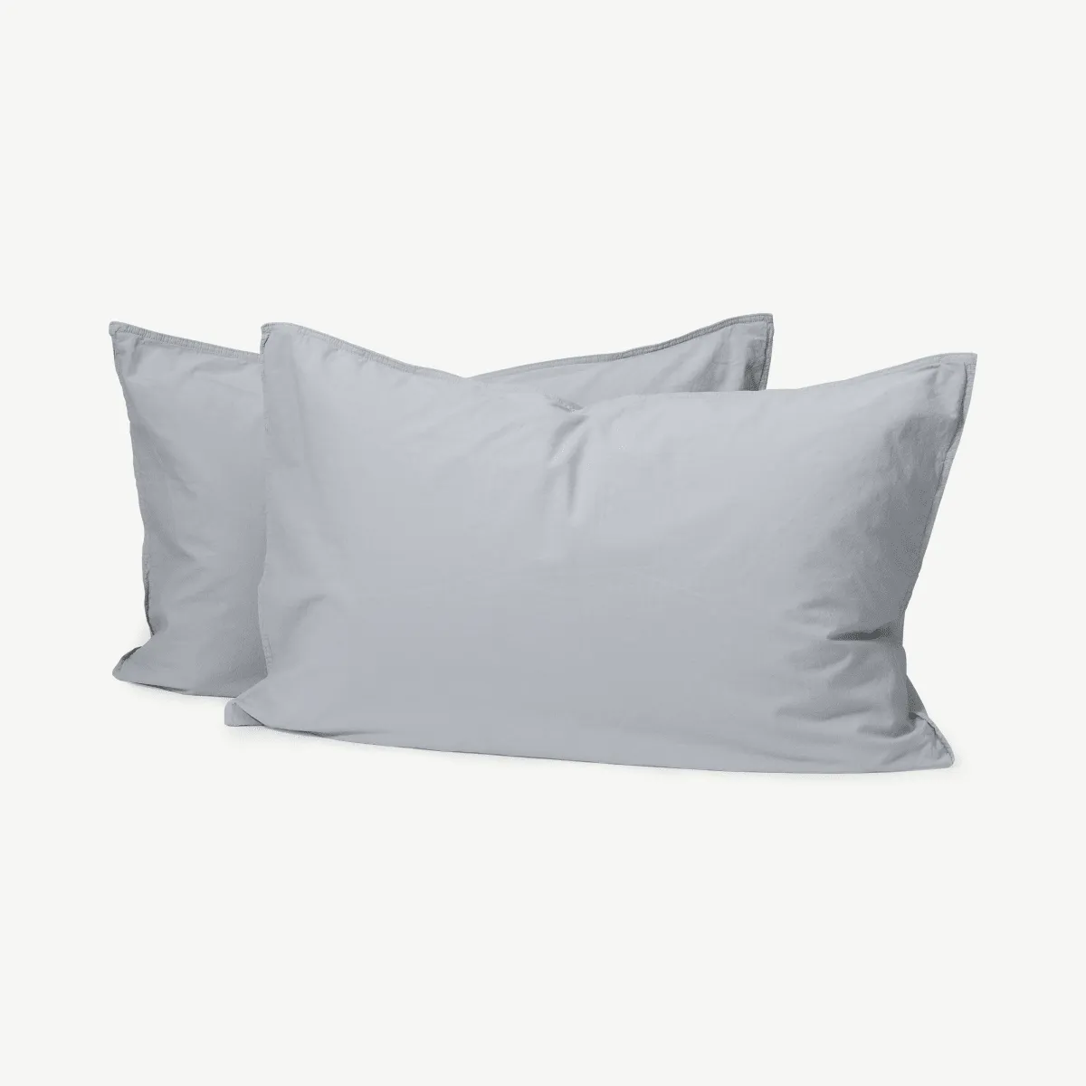 Alexia 100%  Cotton Pair of Pillowcases, Light Grey