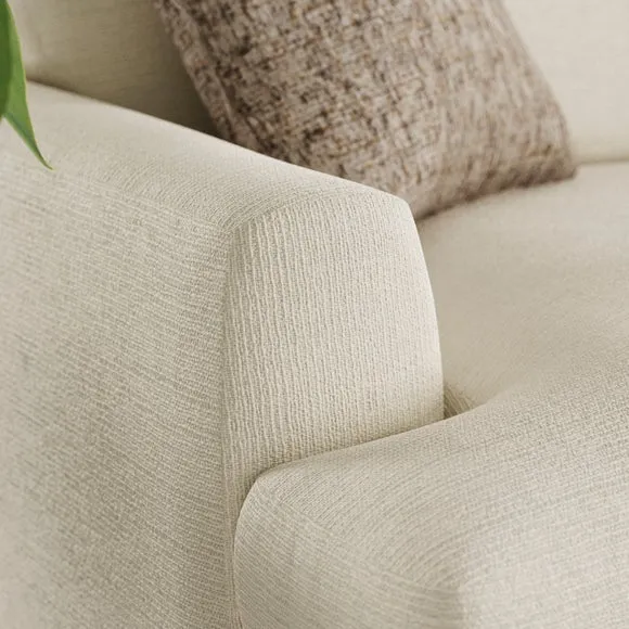 Lawson Chunky Tonal Weave Corner Chaise Sofa 5