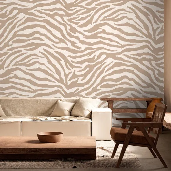 Zebra Print Wall Mural 1