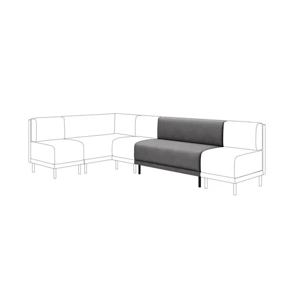 Mae Long Dining Bench, Faux Leather