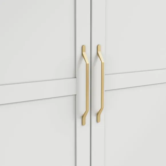 Austen Double Wardrobe, White 6