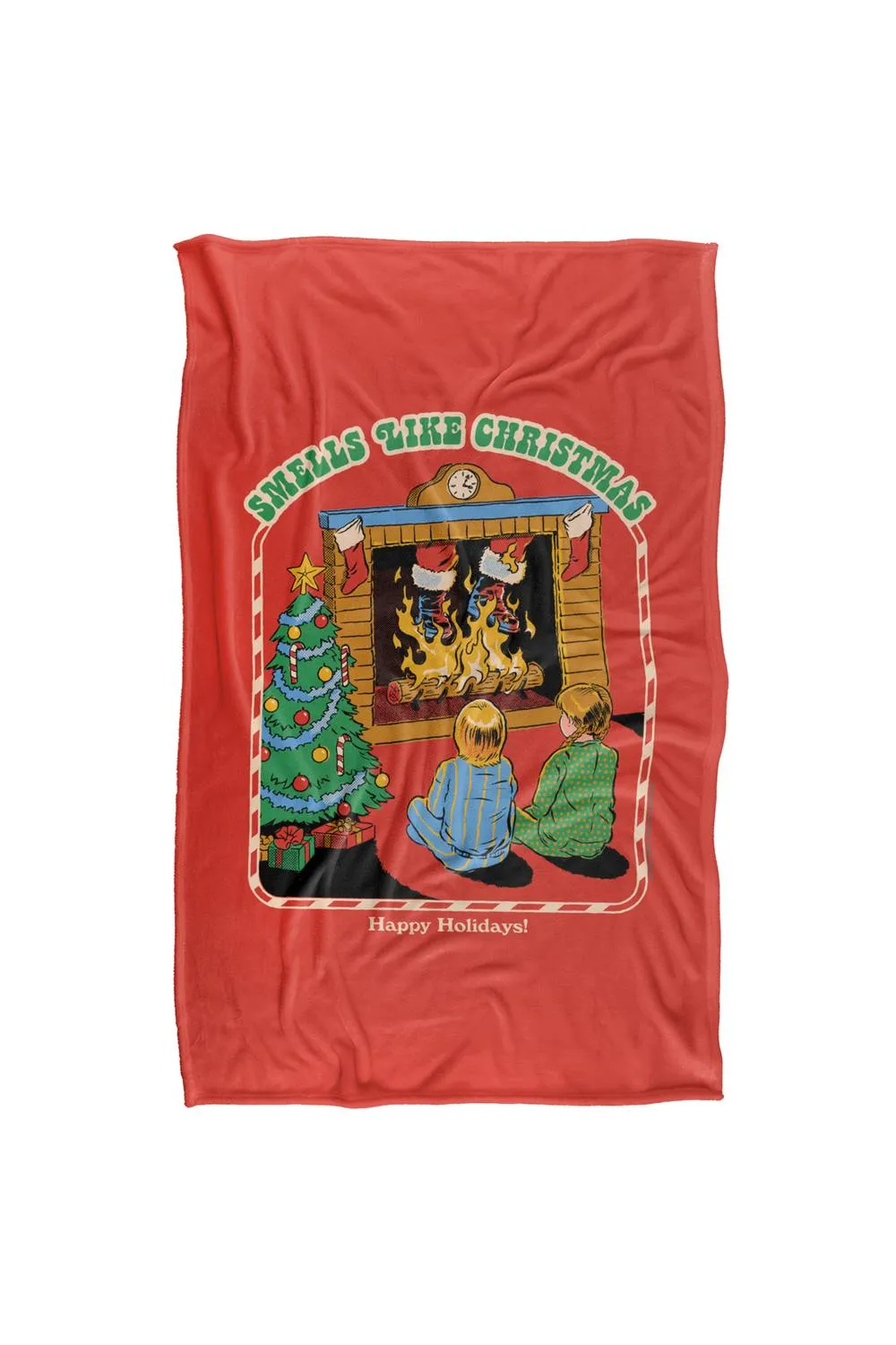 Steven Rhodes Smells Like Christmas Silky Super Soft Throw Blanket