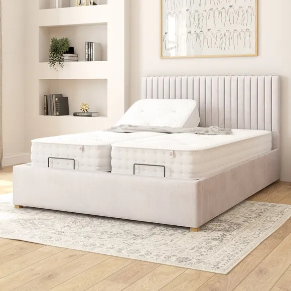 Grant Plush Velvet Adjustable Bed 2