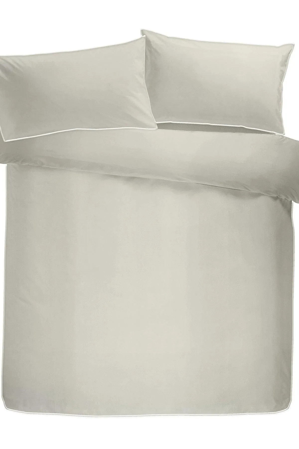 Appletree 'Premium 200TC Plain Dye' Hotel Quality 100% Percale Cotton Duvet Cover Set in Silver 3