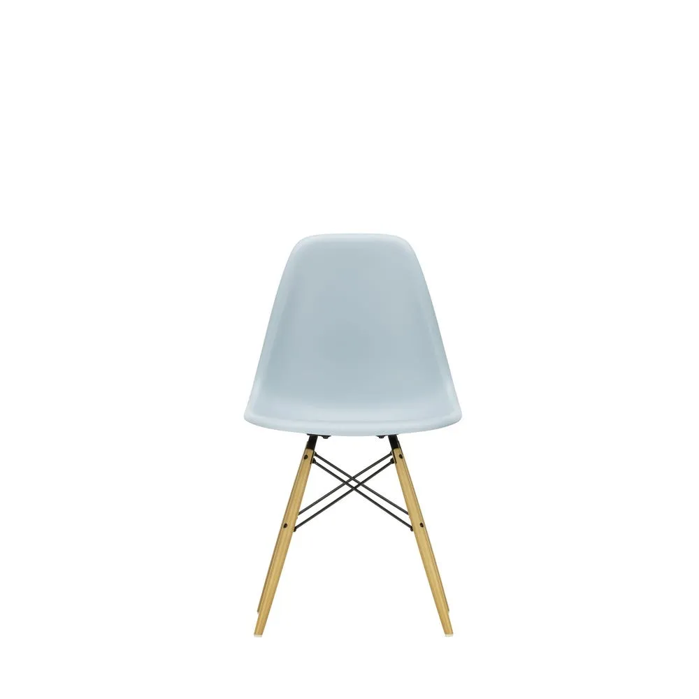 Vitra Eames DSW Side Chair New Height Ice Grey Golden Maple Base 3