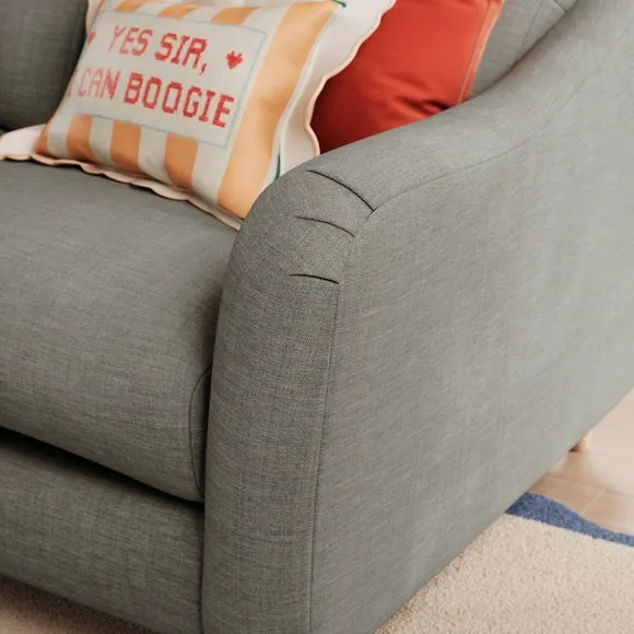 Hattie Slub Faux Linen 2 Seater Sofa 6