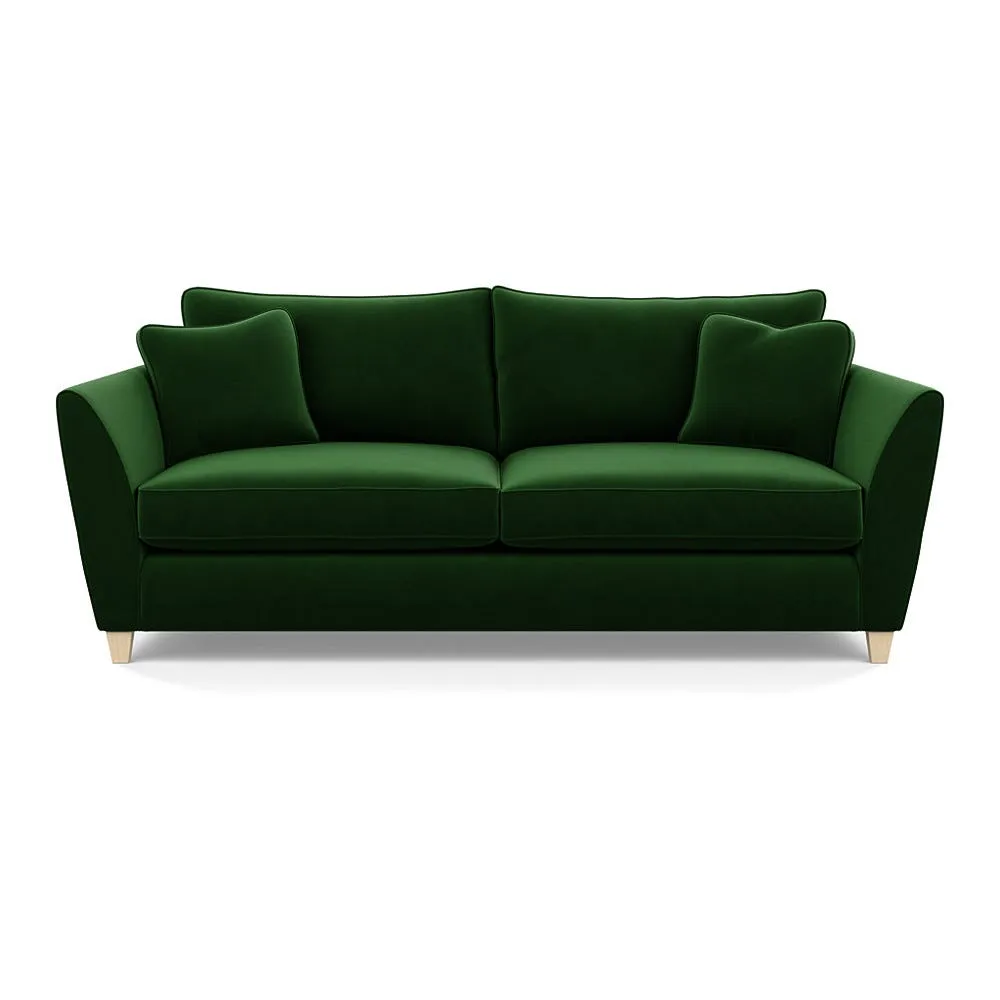 Heal's Torino 4 Seater Sofa Smart Velvet Forest Natural Feet 1