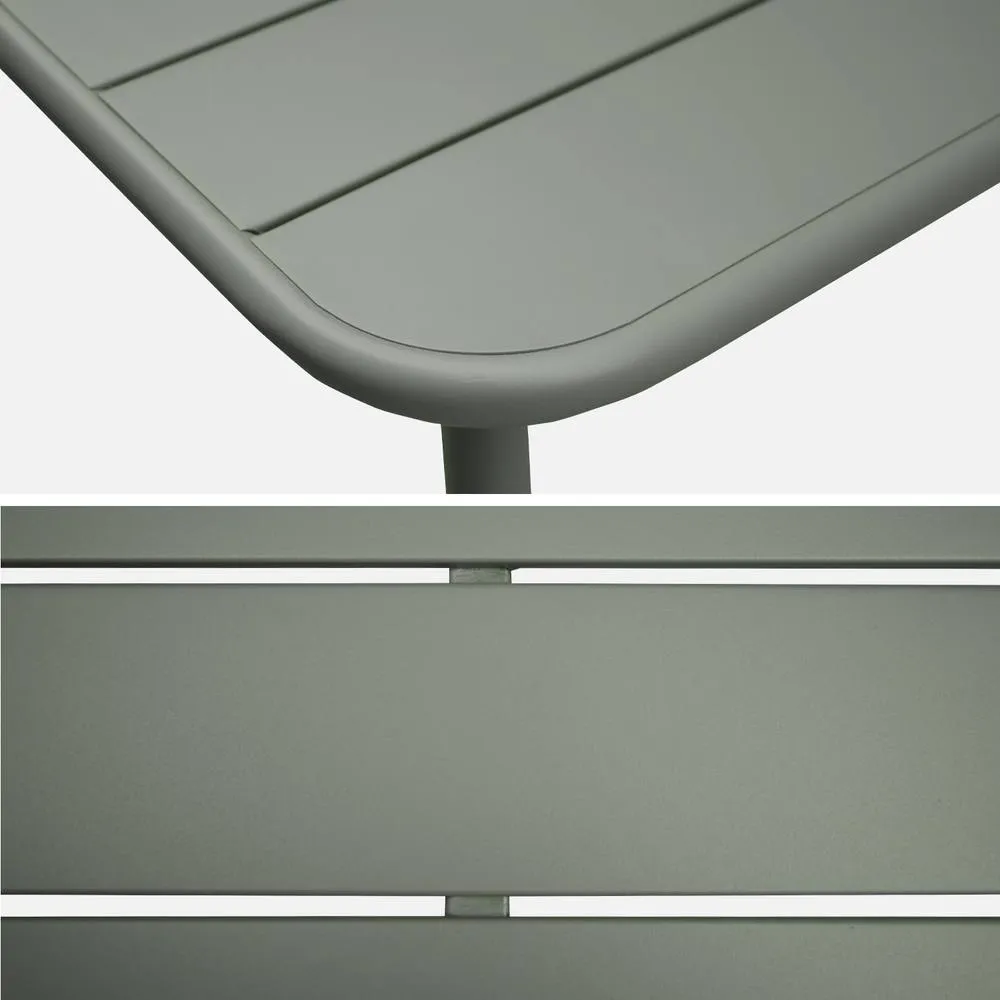 sweeek Metal garden table for 4 people in Khaki 6