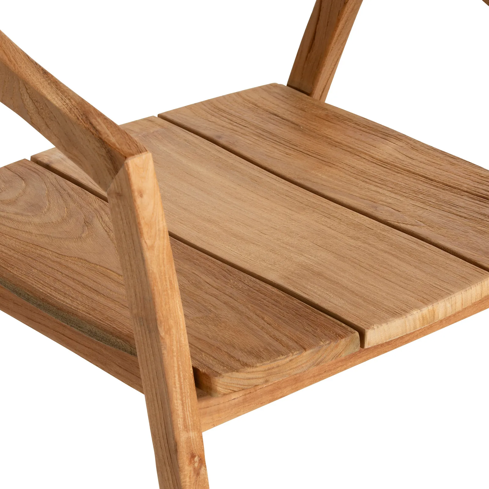 Grenada Jati Outdoor A Dining Chair, Neutral Wood | Barker & Stonehouse 6