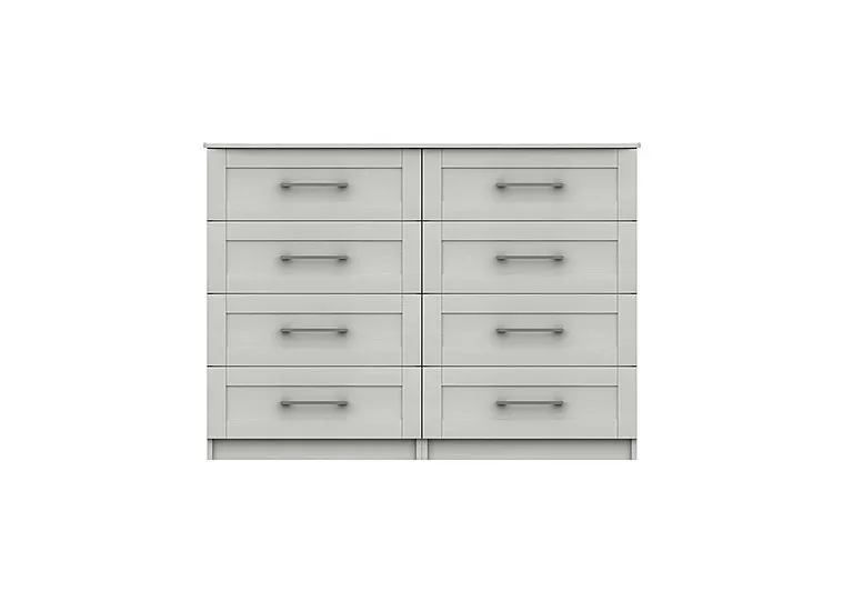 Fenchurch 8 Drawer Wide Chest - White