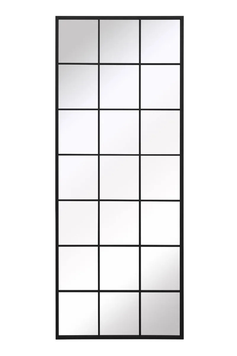 MirrorOutlet Black Modern Window Garden Wall Mirror 79" X 31" (200CM X 80CM) 3