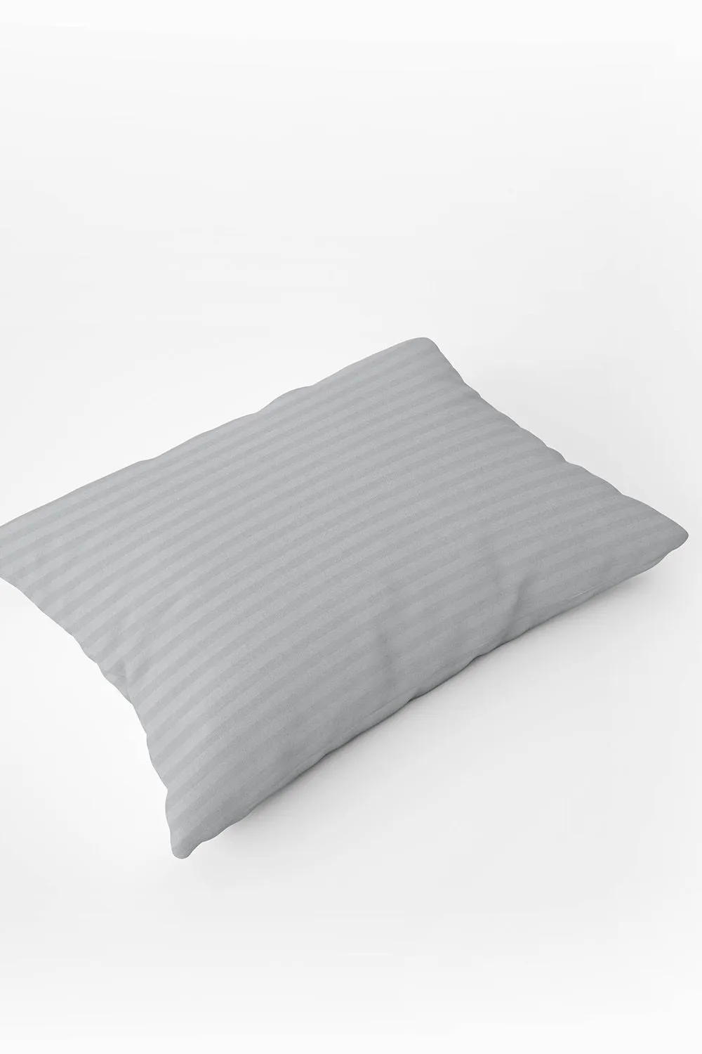 Belledorm Hotel Suite Satin Stripe 540 Thread Count Housewife Pillowcase in Light Grey 1