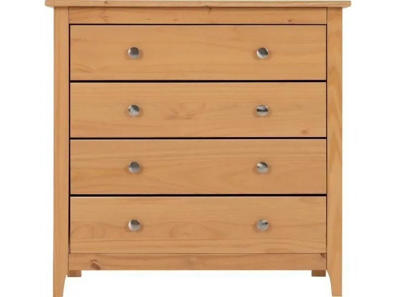 Seconique Oslo 4 Drawer Chest in Natural 4