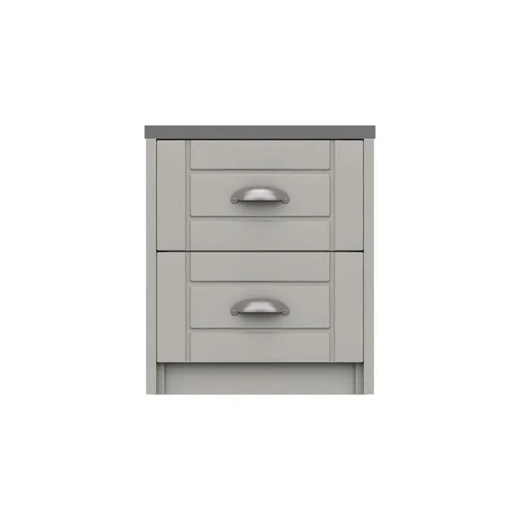 Darwin 2 Drawer Bedside Table