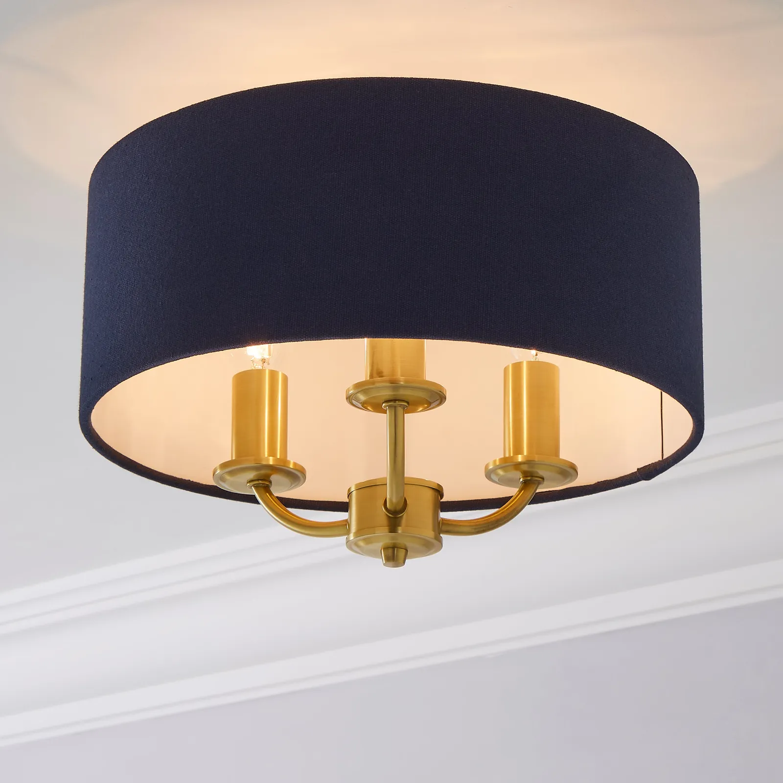 Preston 3 Light Flush Ceiling Light 1