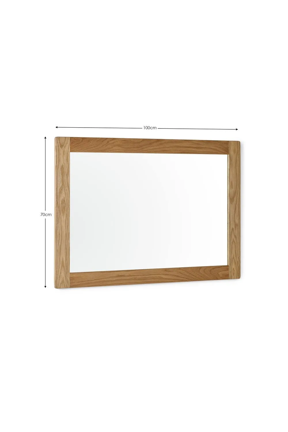 Julian Bowen Mallory Rectangular Wall Mirror in Light Oak 6