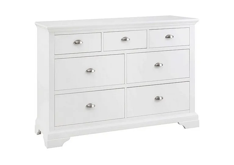 Emily 7 Drawer Chest - White
