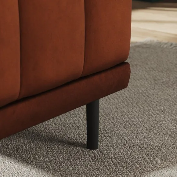 Amali Small Dining Bench, Matte Plush Velvet 4