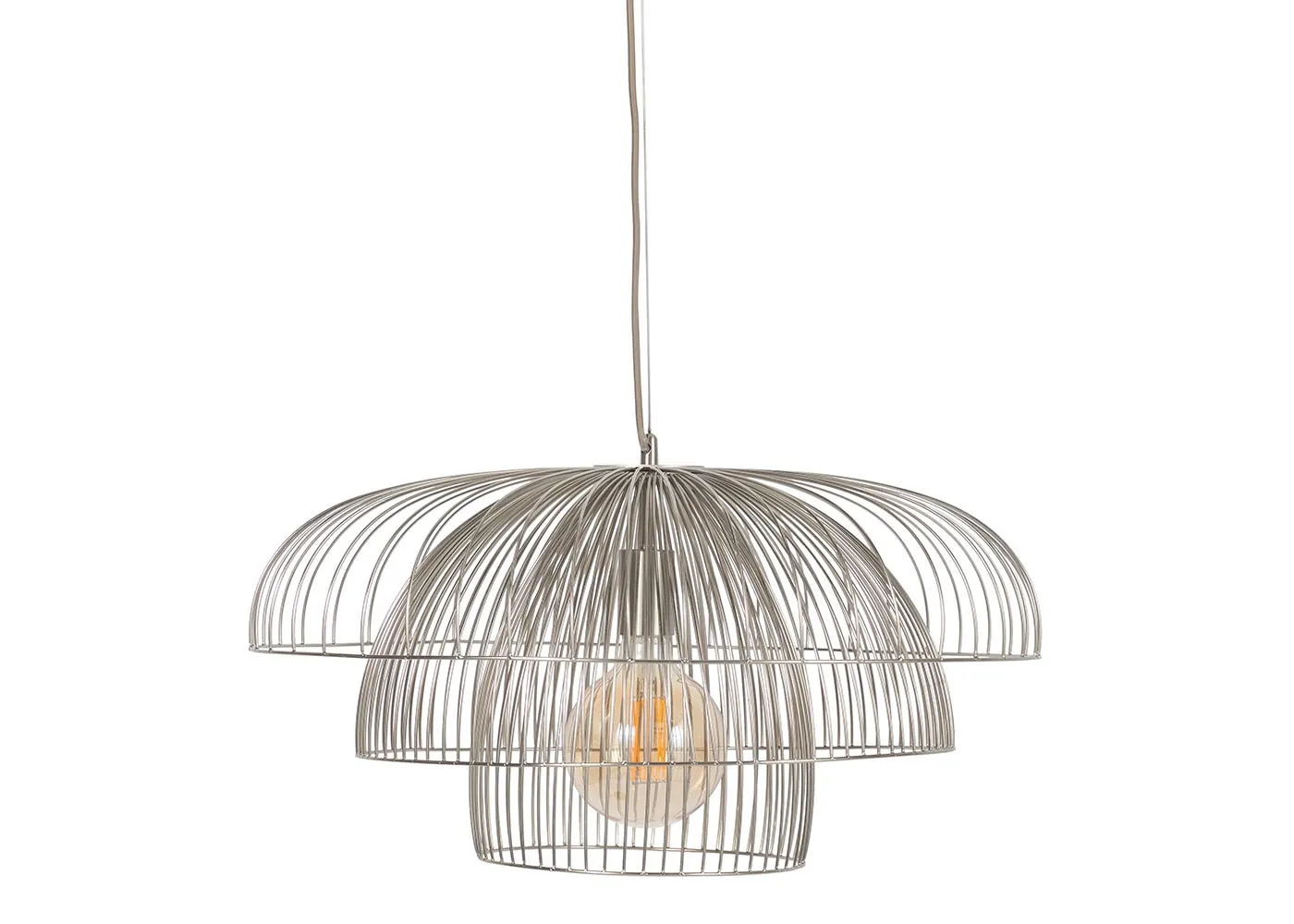 Heal's Makiko Pendant Light Brushed Steel