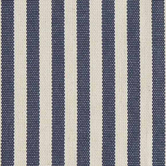 Zoe Pinstripe Fabric Square Storage Footstool 4