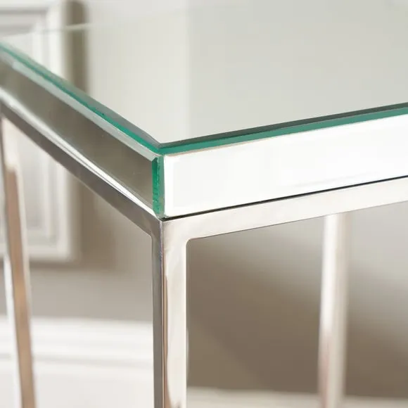 Elysee Square Side Table, Mirrored Glass 3