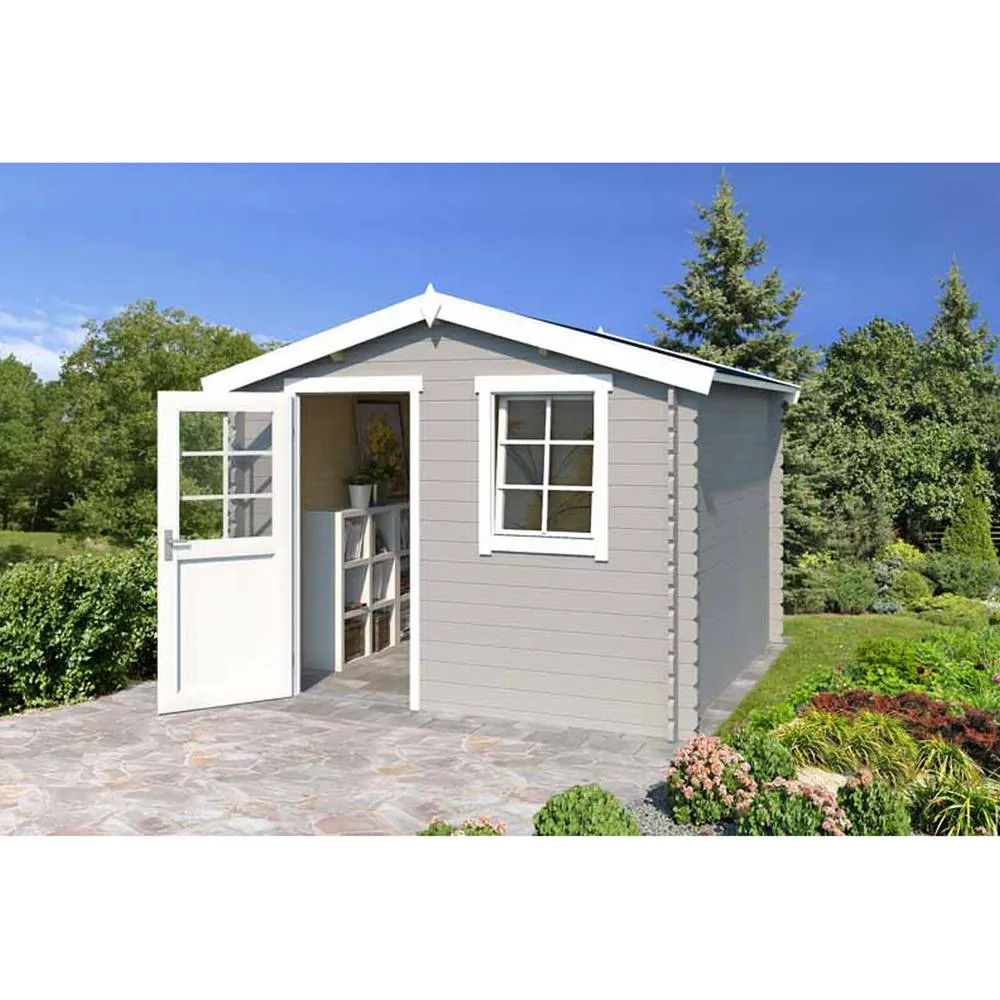 Lasita Maja Ltd Nina 275-Log Cabin, Garden Room, Home Office - L307.2xW295xH233.7 cm in Natural 5