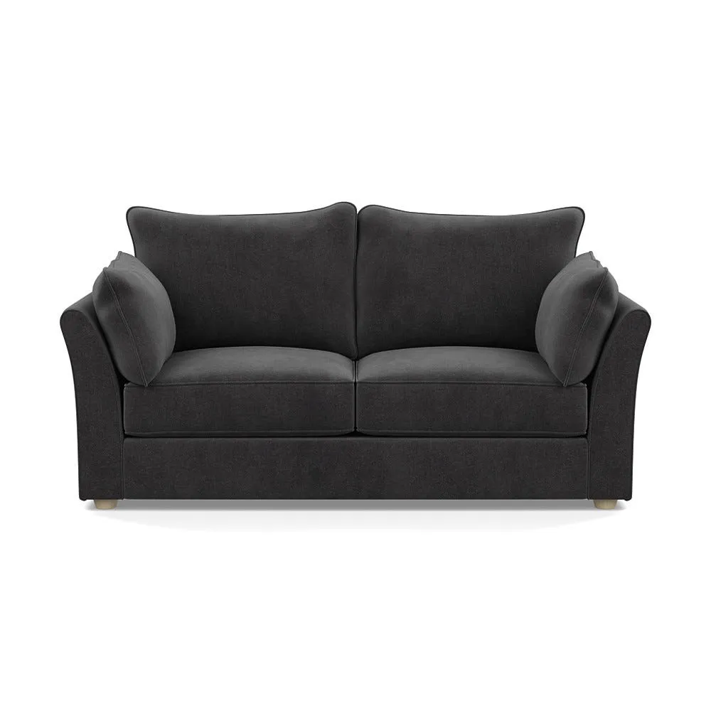Heal's Tailor 3 Seater Sofa Smart Luxe Velvet Nickel Natural Beech Feet 1