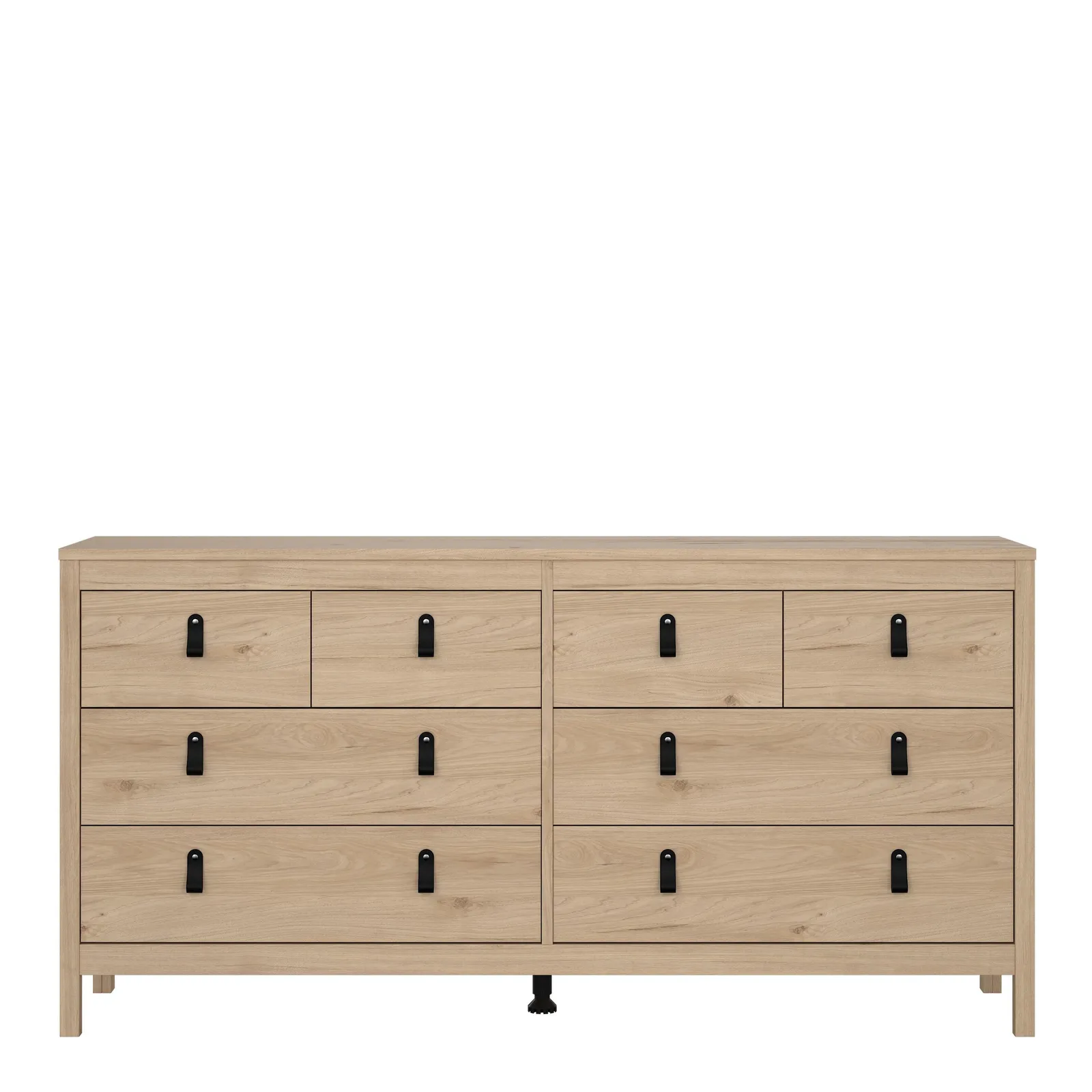 Furniture To Go Barcelona Double dresser 4+4 drawers in Jackson Hickory Oak in Light Oak 2