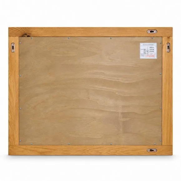Marlborough Oak Framed Rectangle Wall Mirror 5