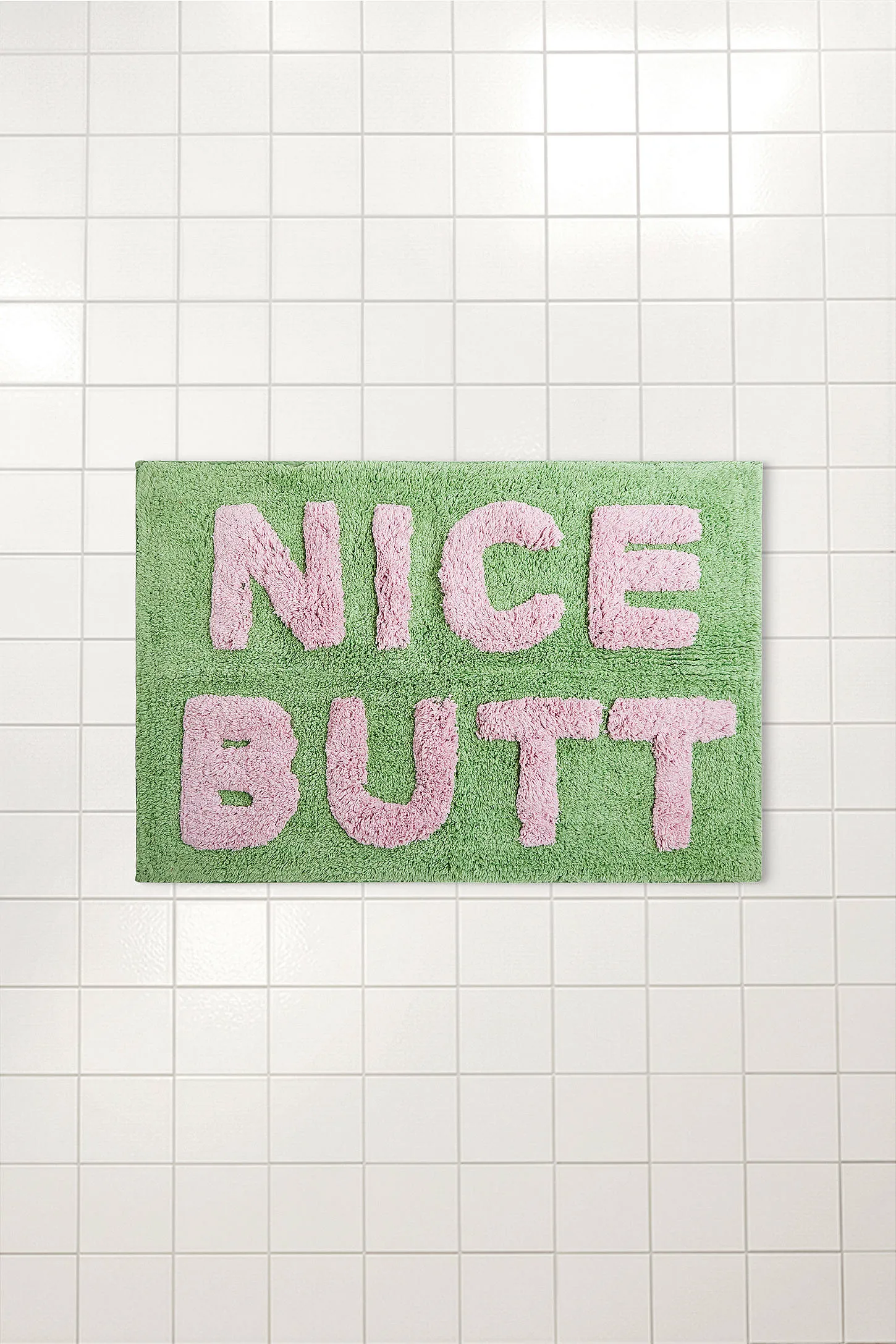 Sage & Pink Nice Butt Bath Mat - Light Green 2