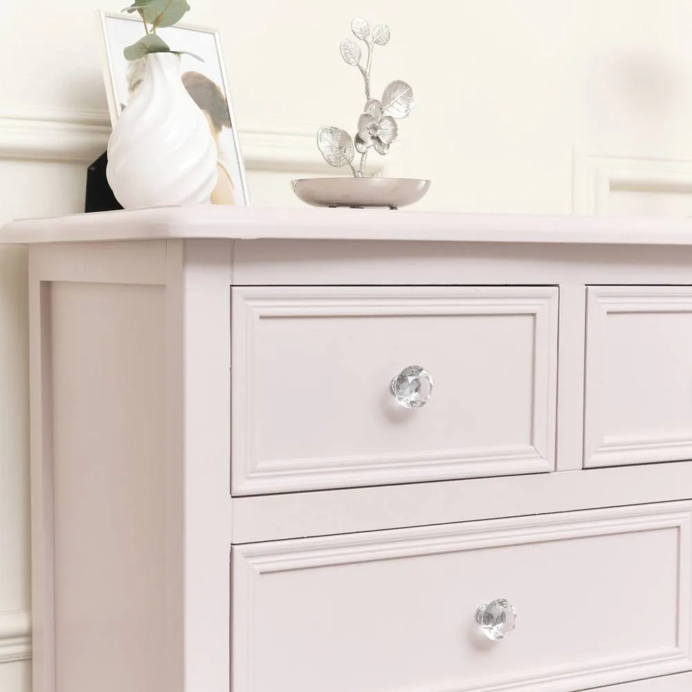 Melody Maison Large Pink 6 Drawer Chest Of Drawers 5