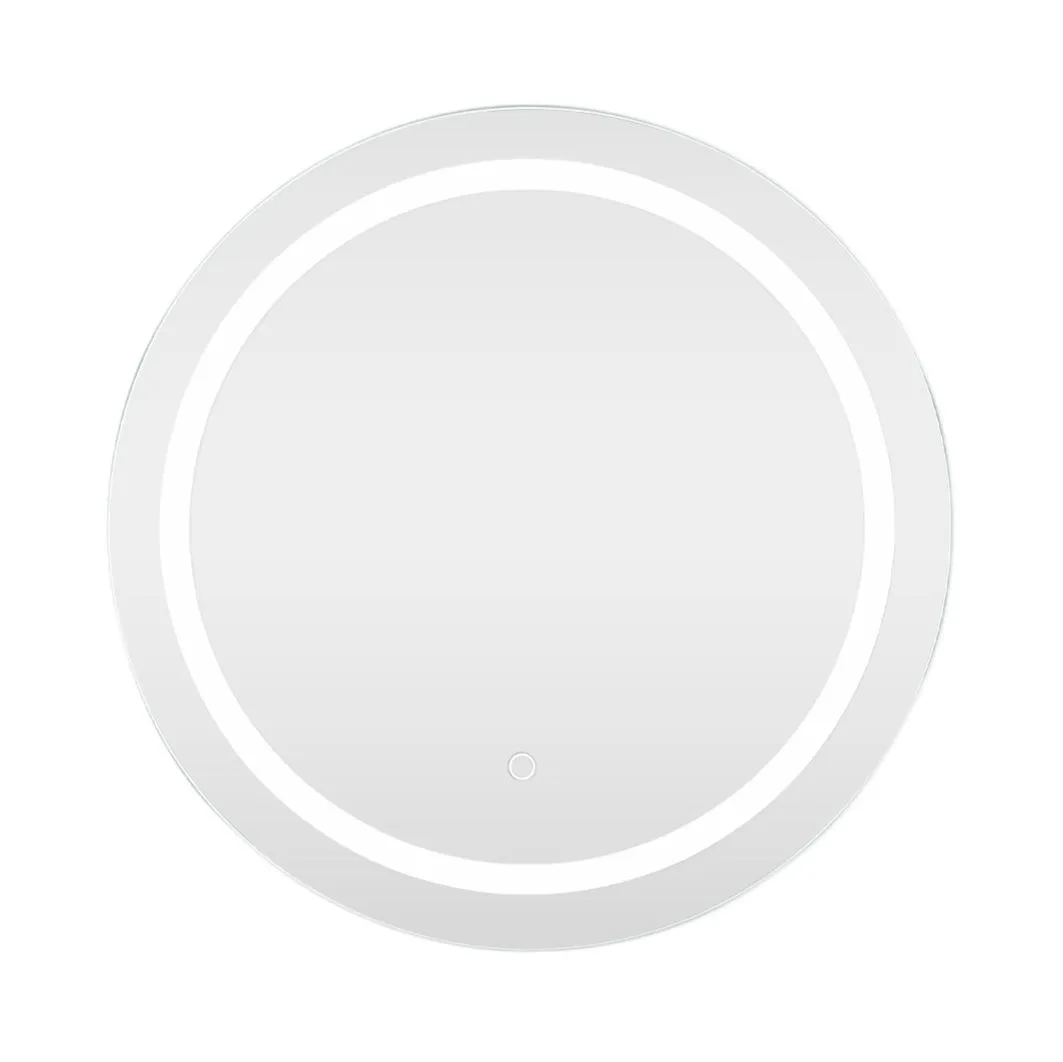 ValueLights Mirror IP44 Bathroom Round Demister Touch Control LED Strip 60cm Mirror Light in Silver 6