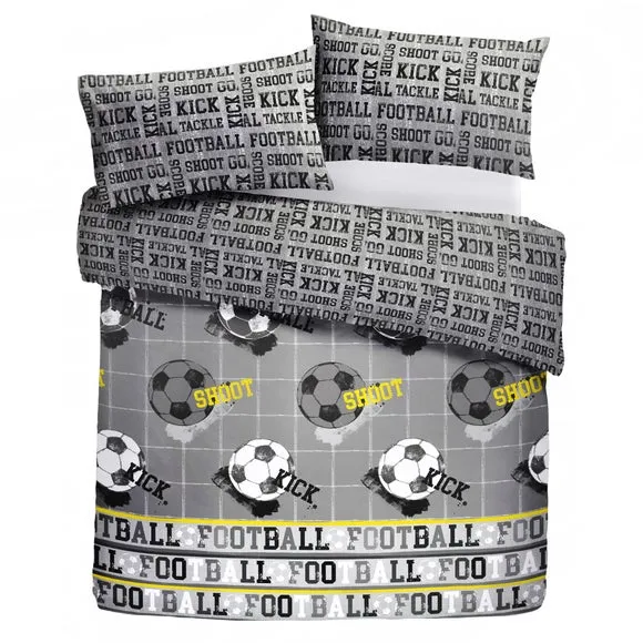 Football Duvet Cover and Pillowcase Set
