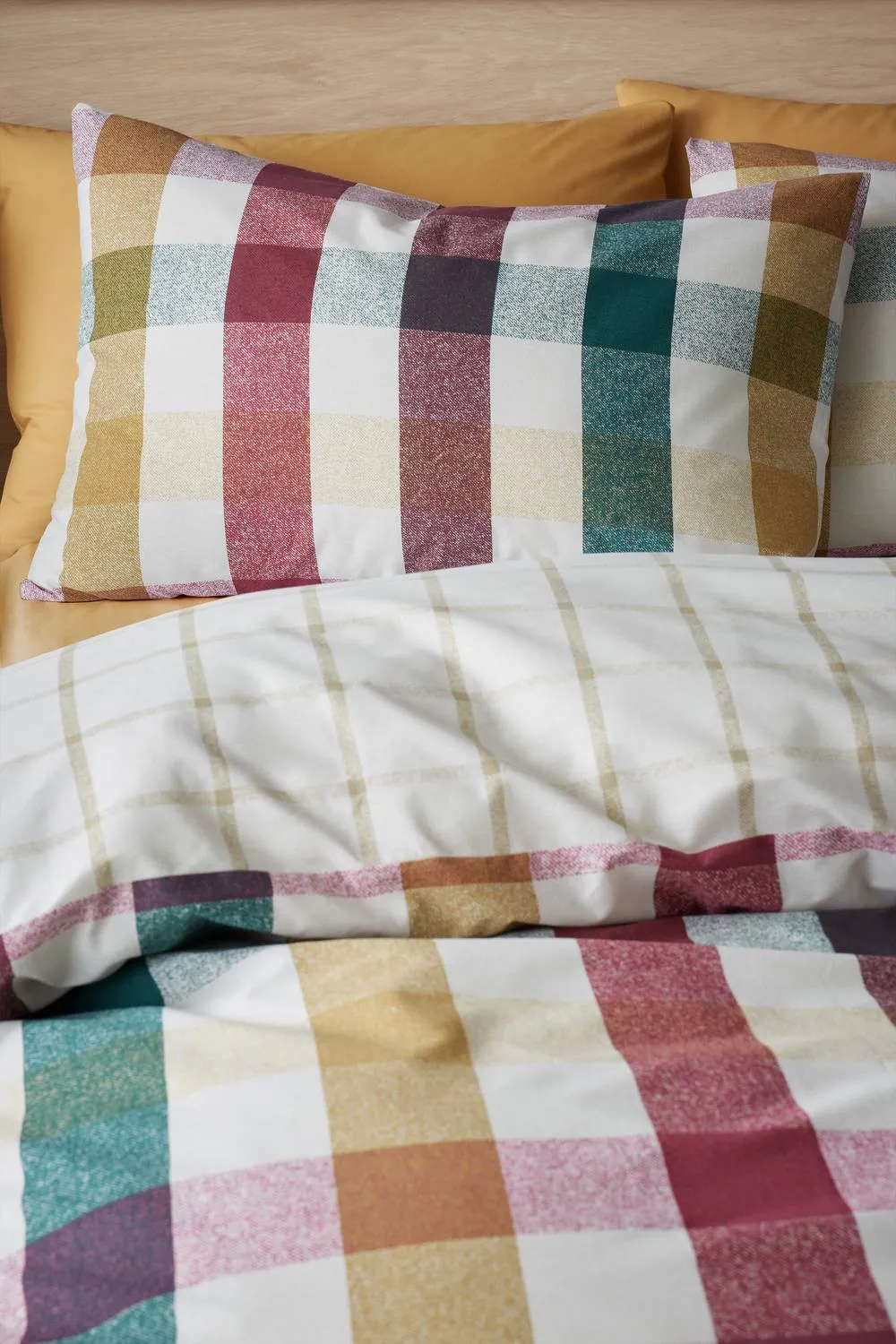 Catherine Lansfield 'Autumn Check' Reversible Duvet Cover Set 3
