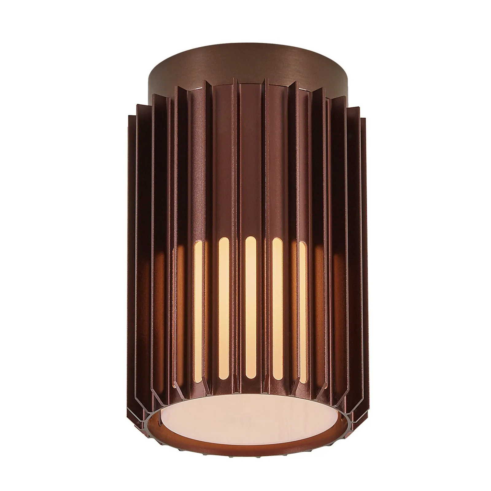 Nordlux Modern Outdoor Ceiling Light Brown Aluminium E27 Coastal/Marine Safe - Mains Powered, IP54
