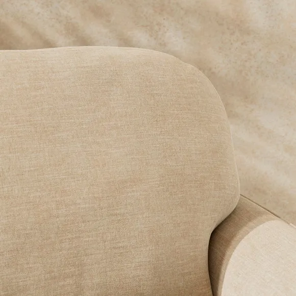 Arthur Linen Chenille Snuggle Chair 4