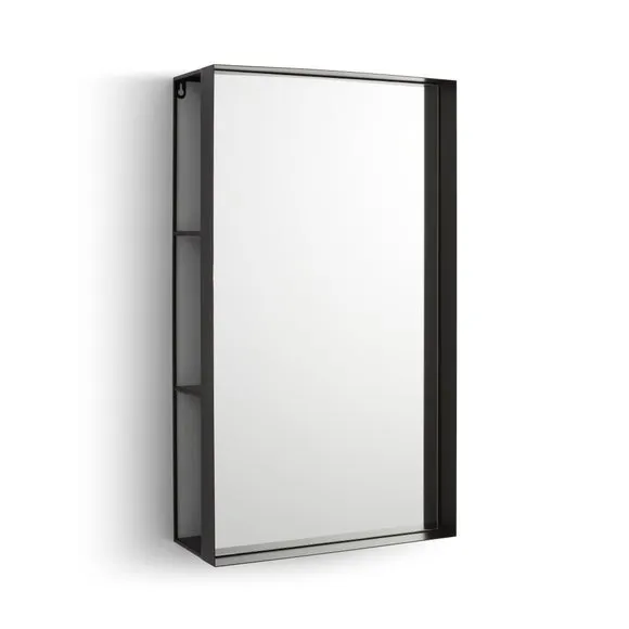 New York Rectangle Wall Mirror with Shelves 3