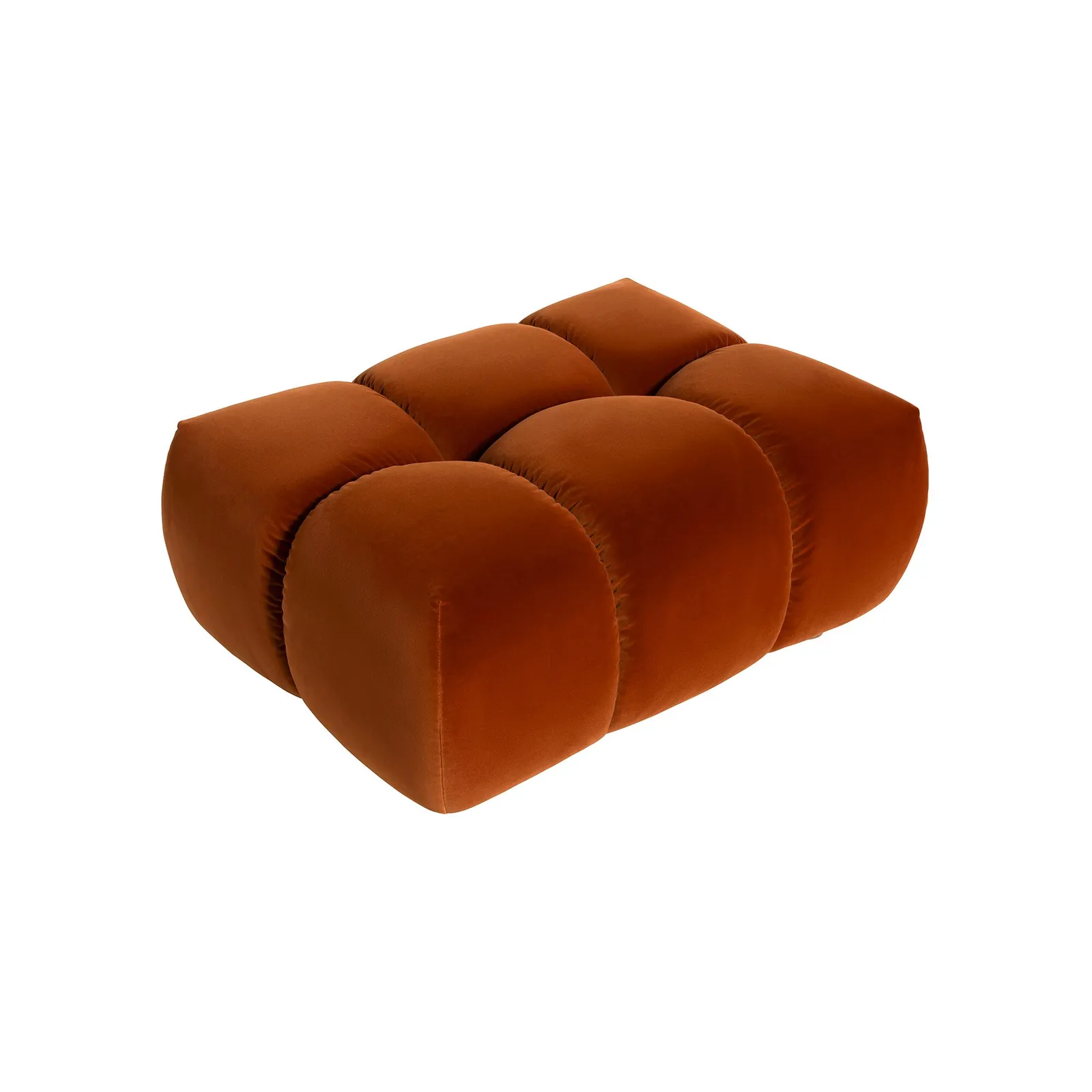 Lavinia Footstool, Orange Velvet | Barker & Stonehouse 6