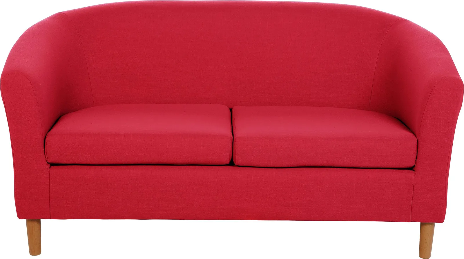 Argos Home 2 Seater Fabric Tub Sofa - Red