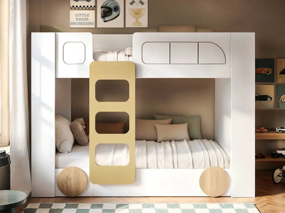 Flair Eloise Bus Bunk Bed White 2