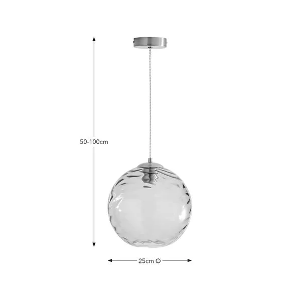 Aqua Glass Pendant Light 5