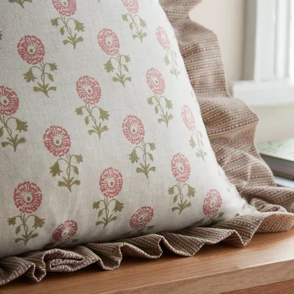 Lizzy Tile Frilled Square Cushion Cover 6
